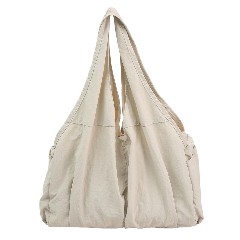 Women's Minimalist Multi-Pocket Tote - Large Capacity Cloth Handbag