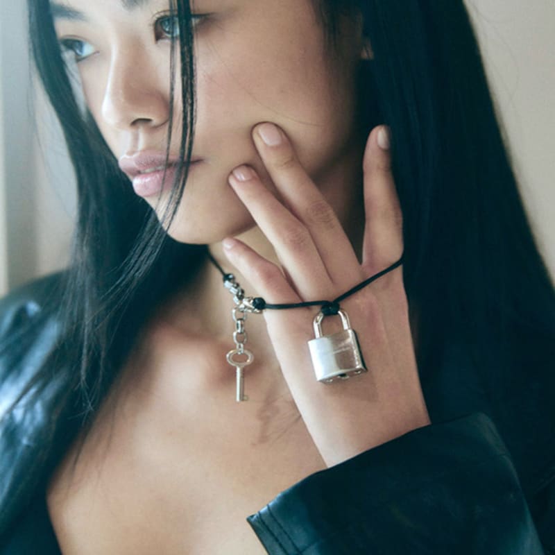 

cozywaveclub UNLOCK NECKLACE SILVER