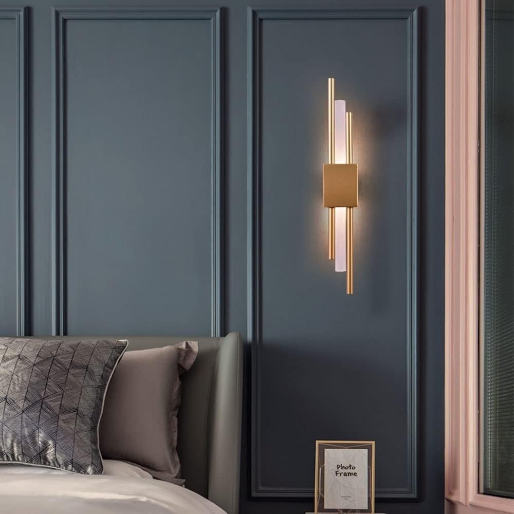 Nordic Creative Simple Retro Gold Strip Wall Lamp  Suitable for Bedside/Entrance/Stairs  Gold
