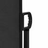 Retractable Side Awning Black 100 x 1000 cm