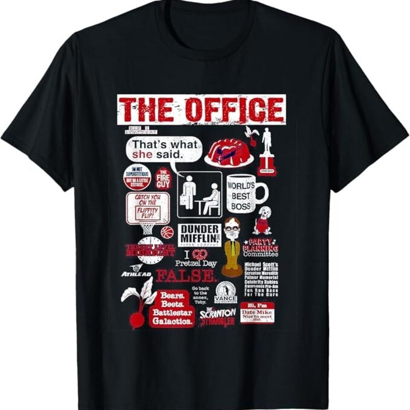 T-shirt dr?le Vintage avec citation de bureau Mash Up S