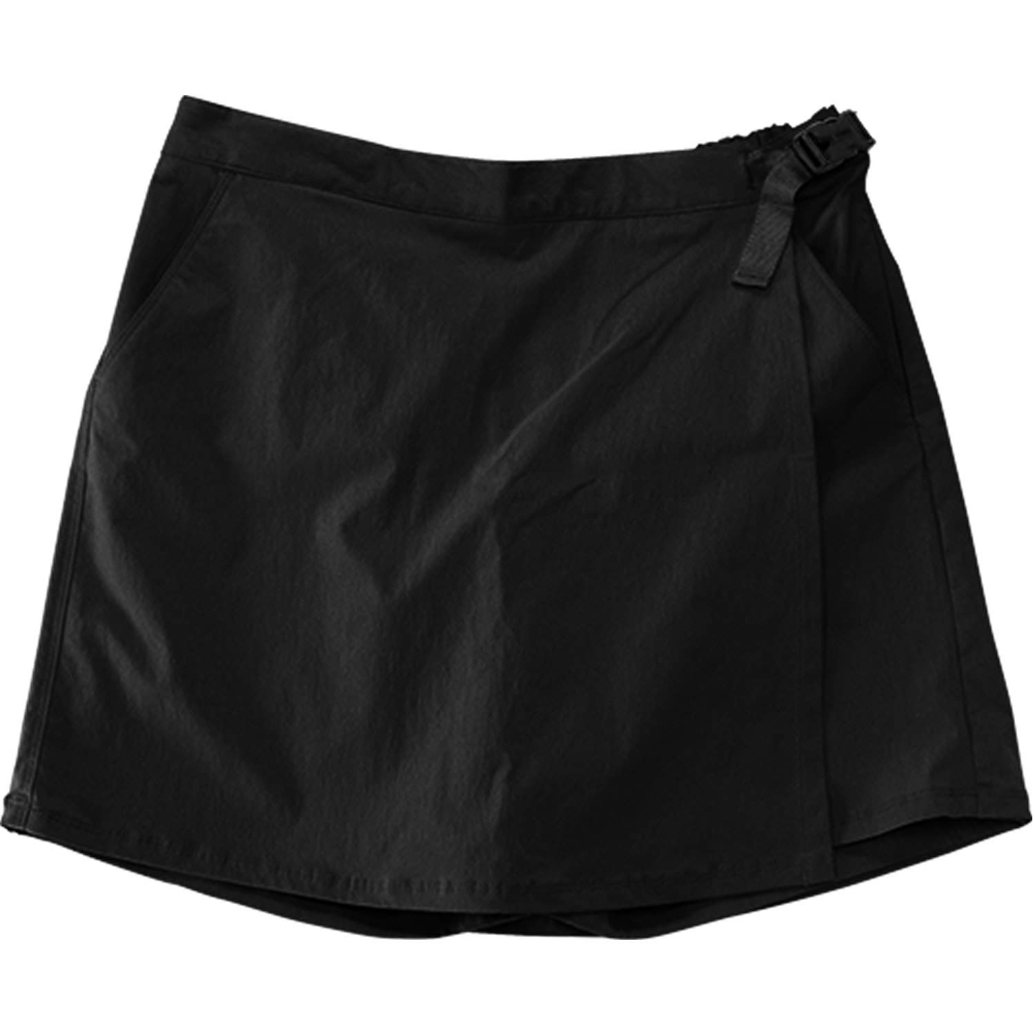 

LAD WEATHER Trekking Skirt, Water-Repellent, Stain-Resistant, Oil-Resistant, Quick-Drying, Durable, Outdoor Camping, Women s (Small, Black)