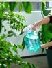3L White Flower Pot Tray with Sprayer for Balcony Gardening and Disinfection