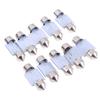 10ks 5050 31Mm 4Smd LED bílé světlo Interiér auta s kopulovitými žárovkami Dc12V