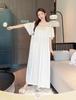 Elegant French Lace Ice Silk Nightdress for Women - Light & Breezy Summer Home Wear