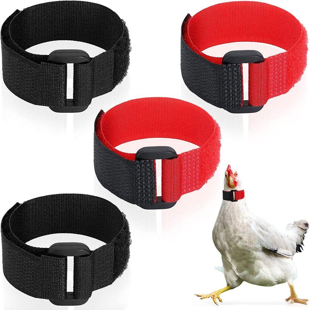 

Crowing Poultry Neck Chicken Collar No Crow Rooster Collar Noise Free Neckband Collars Anti-Hook червоний