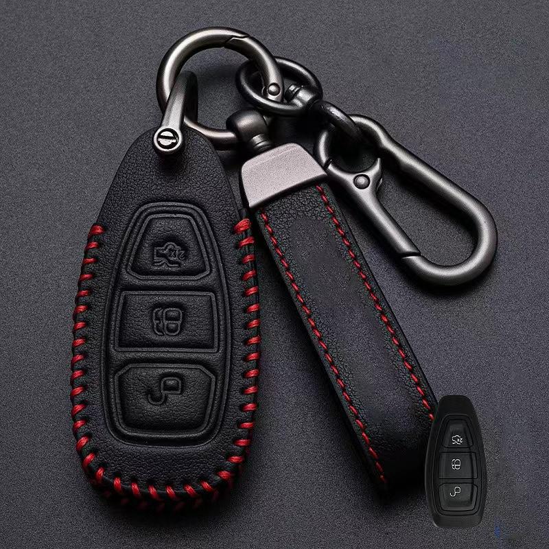 

Fashion Car Remote Key Case Cover Shell Fob For Ford Focus 3 4 ST Mondeo MK3 MK4 Fiesta Fusion Kuga Ecosport Protect Accessories чорний