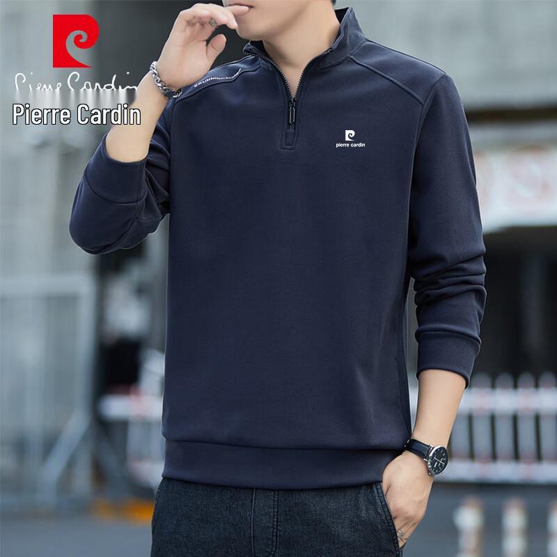 Pánská ležérní mikina Pierre Cardin na poloviční zip se stojáčkem