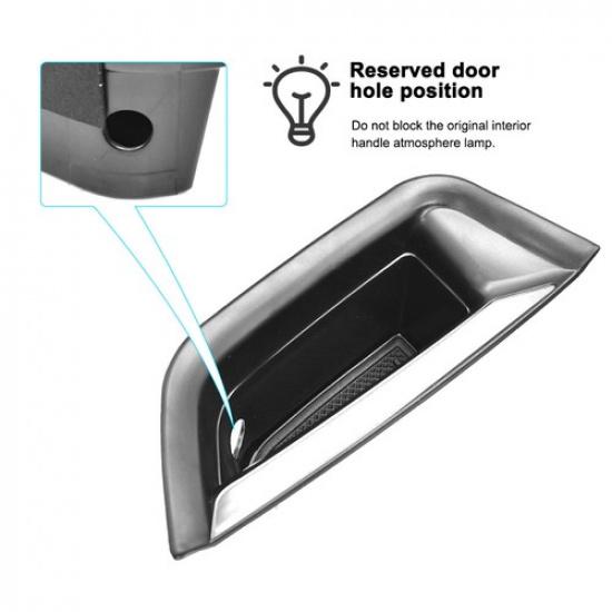 2PCS For 2016- Cadillac XT5 Car Door Handle Armrest Storage Box Tray Holder