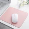 Simple Solid Color PU Leather Mouse Mat Anti-slip Waterproof 23*20cm Mouse Pad School Supplies Office Accessories Desk Set