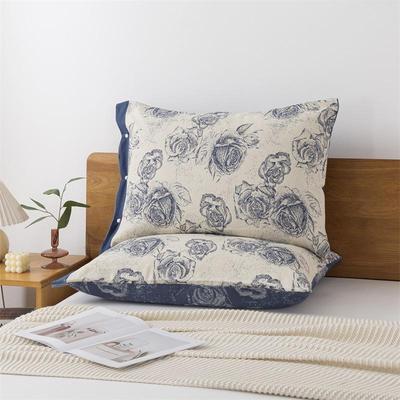 All-Cotton Gauze Pillowcase: No Pilling, No Fading, Sweat-Absorbent, Stain-Resistant - Perfect for Adults.