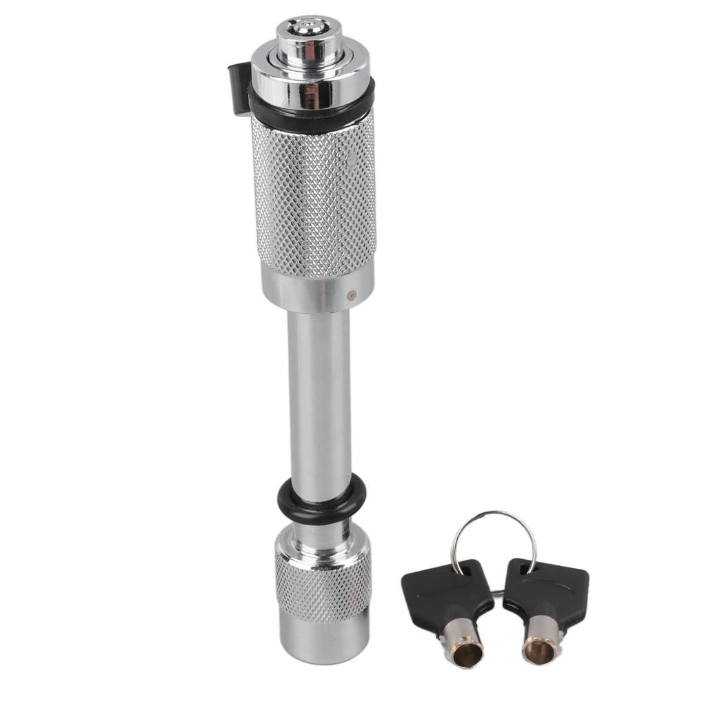 Tow Hitch Receiver Lock White Car Trailer Off Road Vehicle Truck Hitch Pin Key Lock