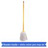 HUIHUADU Dry & Wet Cotton Mop with Wooden Handle