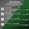 8PCS Pick And Hook Set, Precision Automotive Hook Set, Car Auto Oil Seal/O-Ring Seal Gasket Mini Precision Hooks Puller Remover (Green)