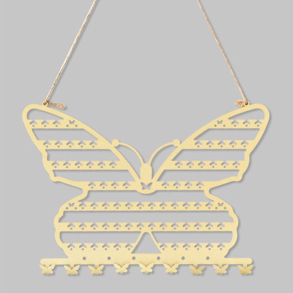 Butterfly Shape Butterfly Necklace Wall Holder Hollow Hanging Jewelry Display Stand Bracelets