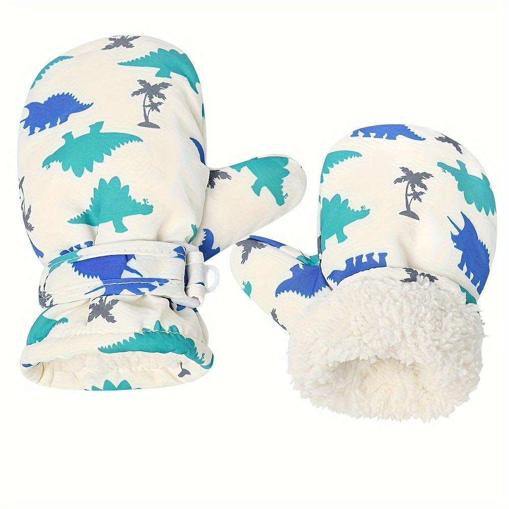 1 Pair of Infant Mittens, Winter Outdoor Quick-Drying Gloves for Boys and Girls, Easy-To-Wear Velvet Warm Mittens for Children