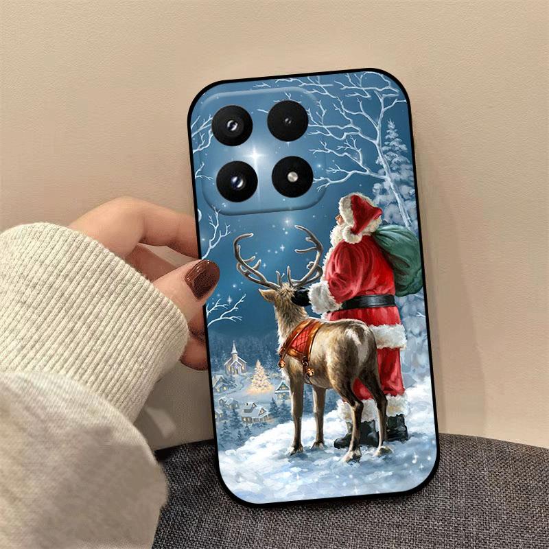 Christmas Silicone Case For Xiaomi 17 Pro Max 15 14 13 Ultra Pro 13Lite Cover Soft TPU Shockproof Protective Shell Fundas Coque