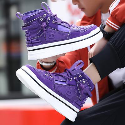 European Station Ins Wind Trend Men's Shoes Color Matching Thick Sole Heightening Help Fashion Board Shoes Casual Sports Shoes Tooling Boots