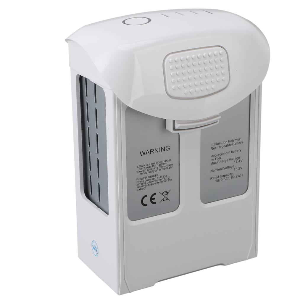 Drone Battery White 5870mAh High Capacity Drone Intelligent Battery for Phantom 4 Pro 4A 4P Plus