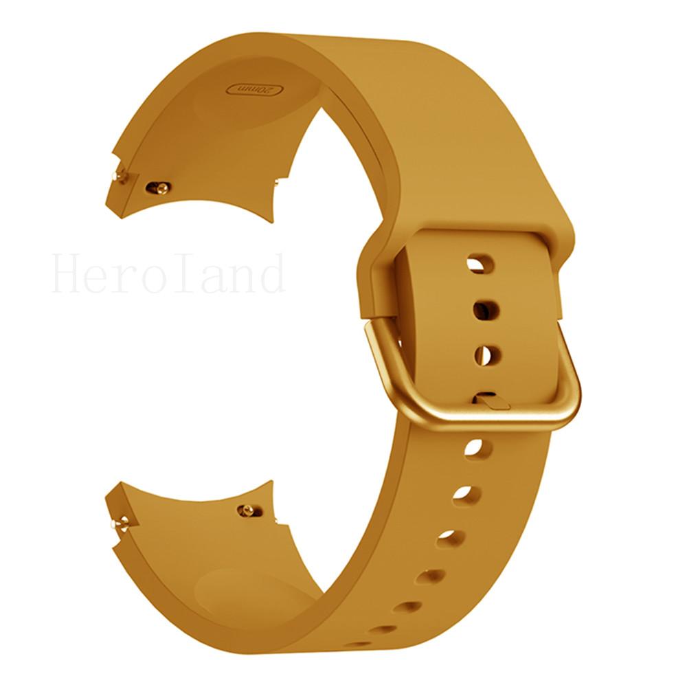 2in1 Strap For Samsung Galaxy Watch FE 6 5 4 40MM Smart Wristband 20mm WatchBand Silicone Bracelet belt Transparent Band&case