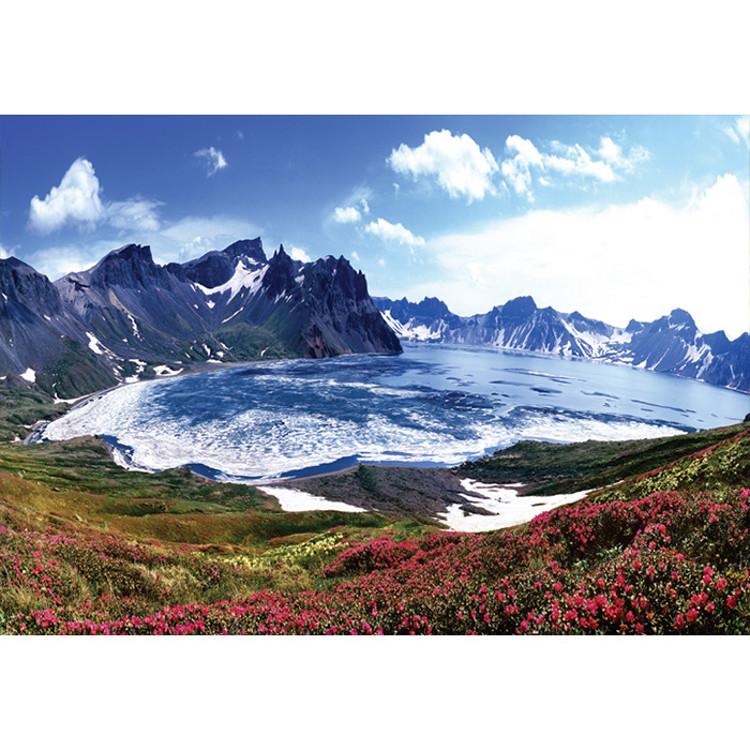 1000dílné puzzle - Pramen hory. Baekdu, populární korejská hádanka