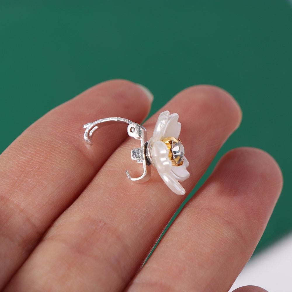 10pcs Dread Locks Flower Decor Hair Ring Metal Cuff Headwear Dreadlocks Beads DIY Charm Hair Braid Rings Clips Hair Jewelry