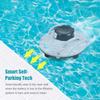 Pulitore Robotico per Piscina Senza Fili 30W Aspiratore per Piscina 30W Potente Aspirazione Durata 90 Minuti con Indicatore LED Supporta Parcheggio Automatico per Piscina Fuori Terra/Interrata