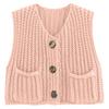 11 Colors 2025 Autumn Cross-border New Vest, Thick Stick Needle Three-button Pocket V-neck Knitted Sleeveless Cardigan Vest