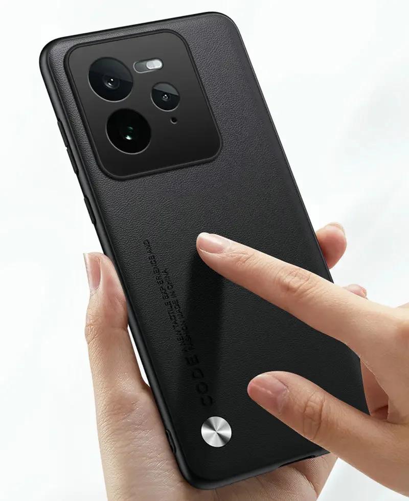 Luxuriöse Silikon-Lederhülle für Realme GT 7 GT 7T Kameraschutzhülle Mode Stoßfeste Stoßstange für Realme GT7 Pro 7Pro
