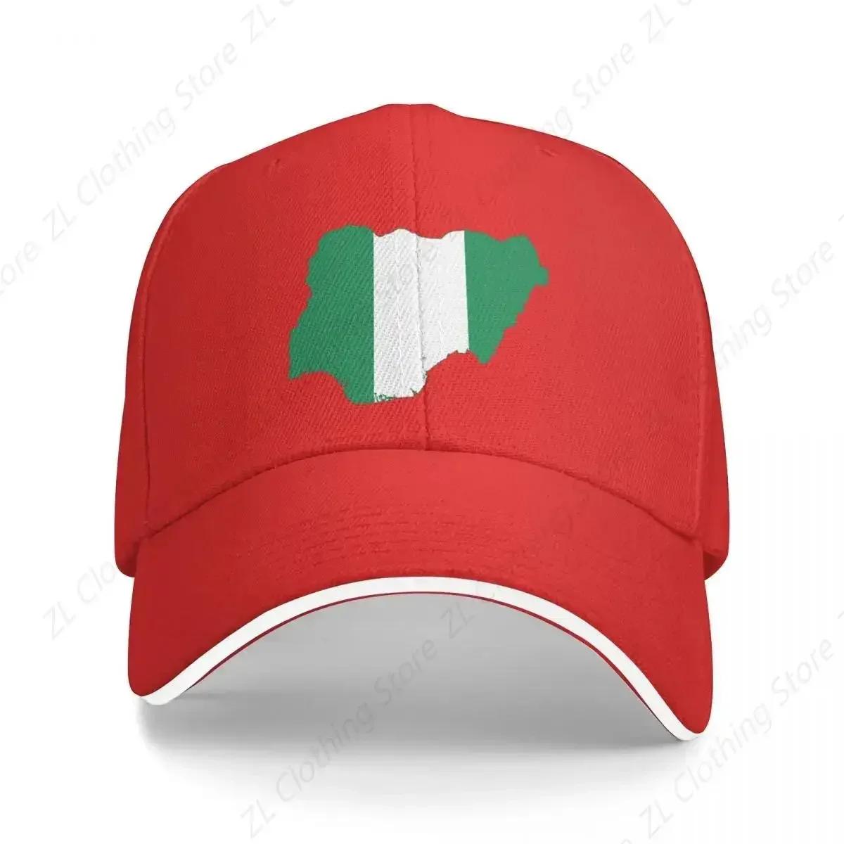 New Flag map of Nigeria Baseball Cap Trucker Hats Big Size Hat Christmas Hats Trucker Hat Cap Unisexs WoUnisexs Adjustable