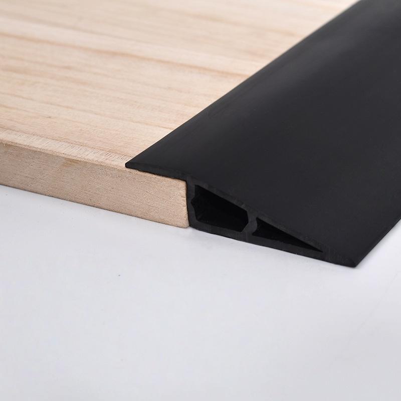 1 PZ Strisce Soglia in PVC da 39,37 pollici, Profili di Transizione Autoadesivi Utilizzati per Collegare Giunzioni del Pavimento e Soglie per Tappeti Tr