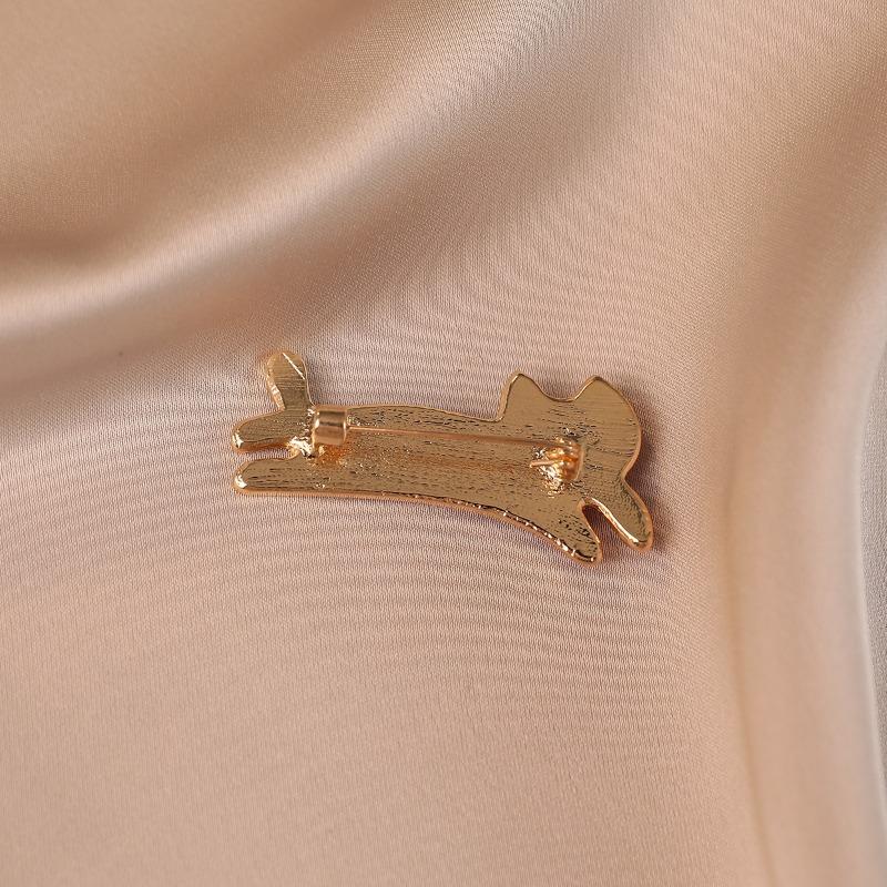 Red Cartoon Cute Cat Butterfly Brooch Light Luxury and High-end Exquisite and High-end Niche Brooch and Brooch Accessory