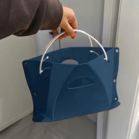 Folding Stool Ergonomic Design Portable Seat Travel Stool for Knee Relief Handle Holes Travel Camping Fishing