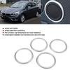 4PCS  ABS Chrome Car Door Speaker Ring Cover Trim for X1 F48 2016 2018