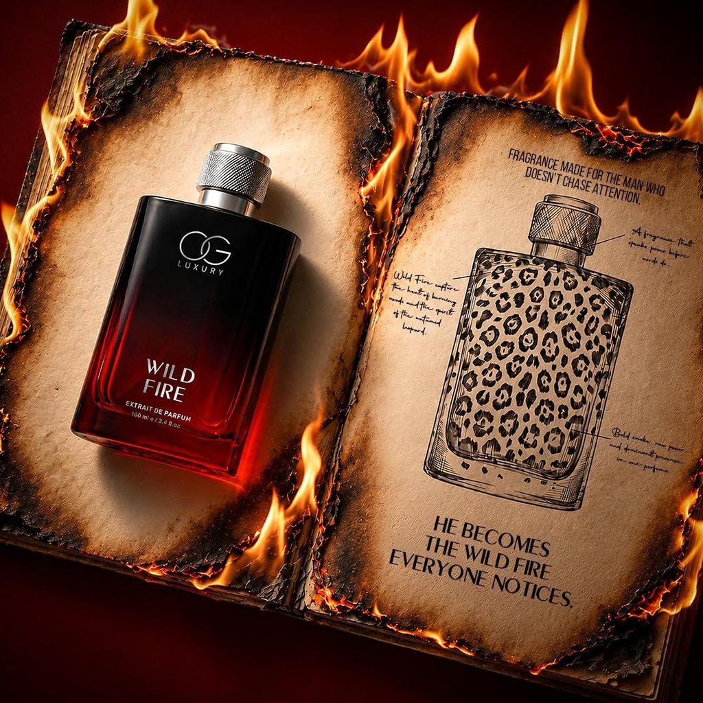 Wild Fire Extrait De Parfum | India's First Perfume with Discovery Set for Men Inside |