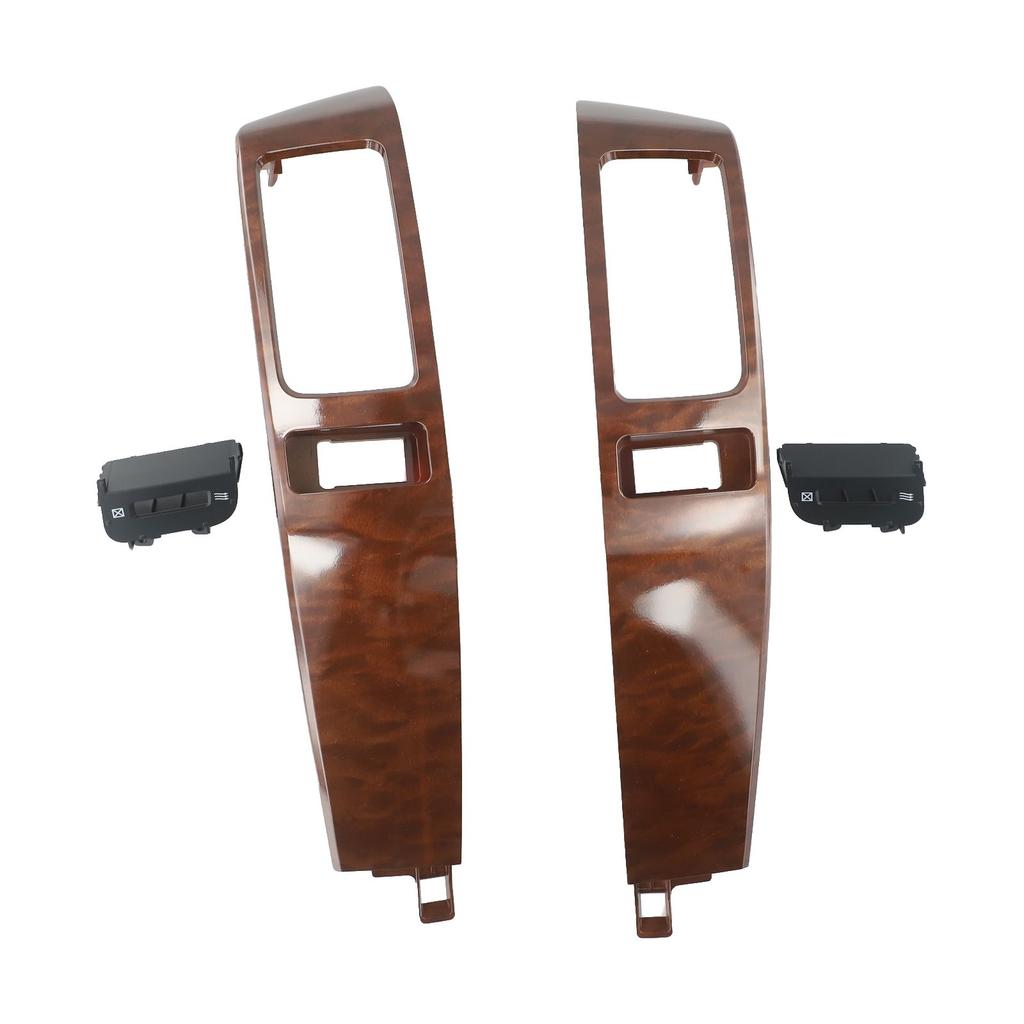 1) Air Conditioner Outlet Frame Cover for Toyota Land For Cruiser Prado 120 GX470 Brown Plastic Easy Installation