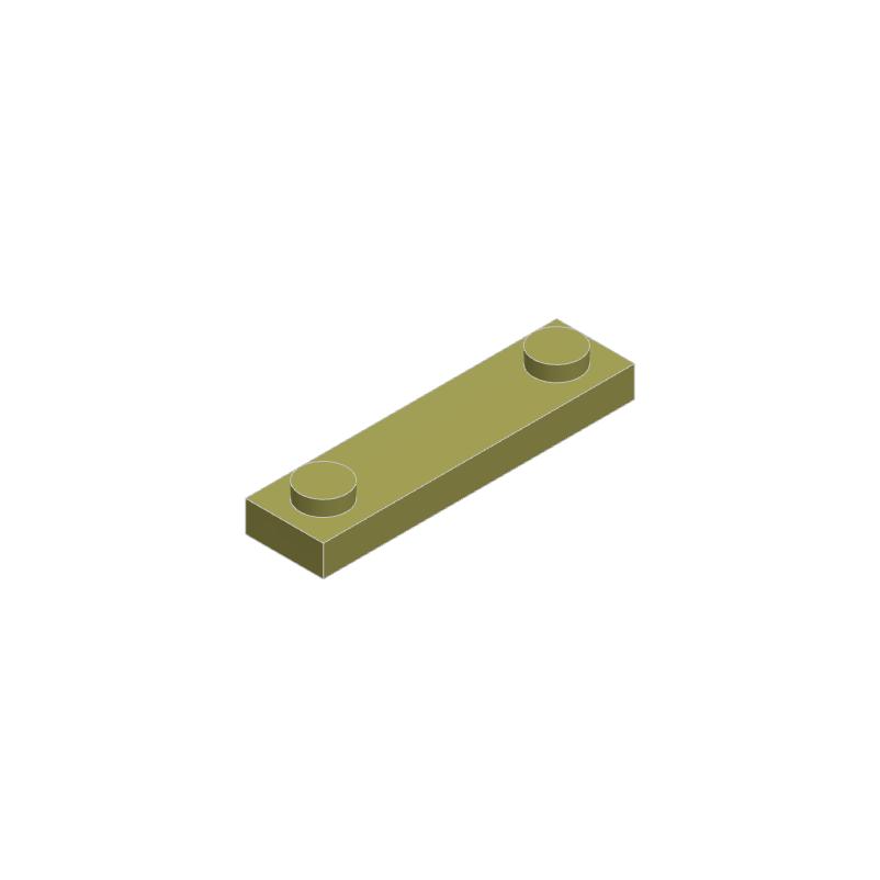 50 Stück 92593 Modifizierte 1x4 Steine mit 2 Noppen Kollektionen Großpackung Modulare GBC Spielzeuge Für Technical MOC DIY Bausteine Kompatibel