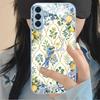 Flower, Bird, Lemon Pattern Tempered Glass Phone Case for Samsung Galaxy S26 S25 S24 S23 S22 S21 S20 fe/plus/Ultra Anti Drop