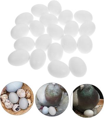 Fake Bird Toys for Set of 10 Plastic Dummy Eggs for Budgies and Small Breeding Egg Food DIY Gardening Accessories Eggs, Parakeets, Birds, Supplies,