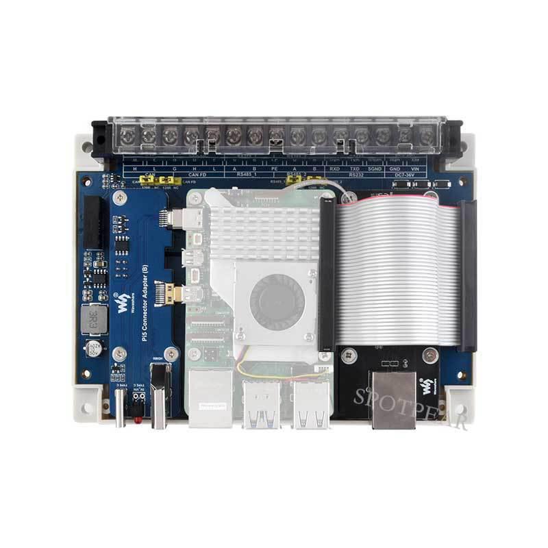 Raspberry Pi 4B/5 Industrial Expansion Board: RS232, RS485, CAN, CANFD with Housing