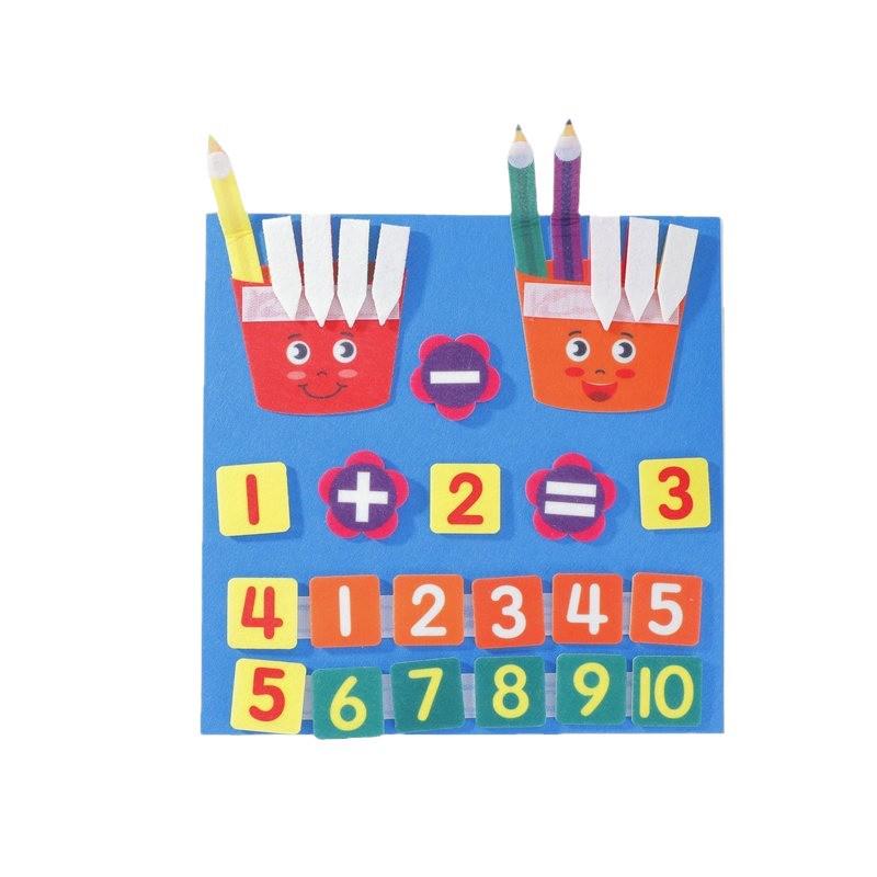 DIY Felt Arithmetic Learning Board for Kids – Chalk Style Early Education Puzzle Toy