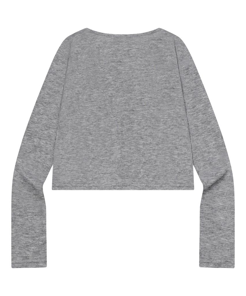 Mucent [Summer] Libeo Button Crop Slim Cardigan (3 Colors)