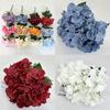Premium Fake Silk Flower Bouquet With Large Petals For Celebrations And Home Decoration