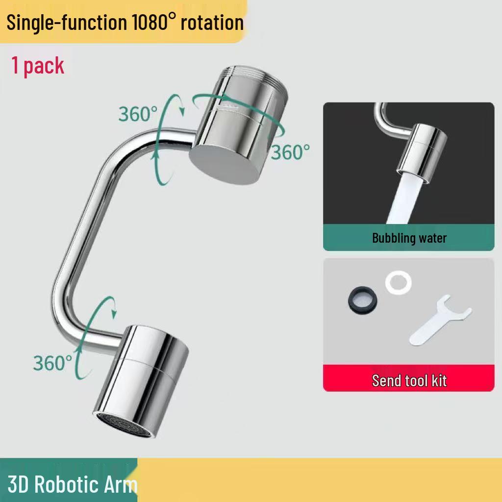 Universal 1080° Rotating Faucet Extender with Splash-Proof Aerator