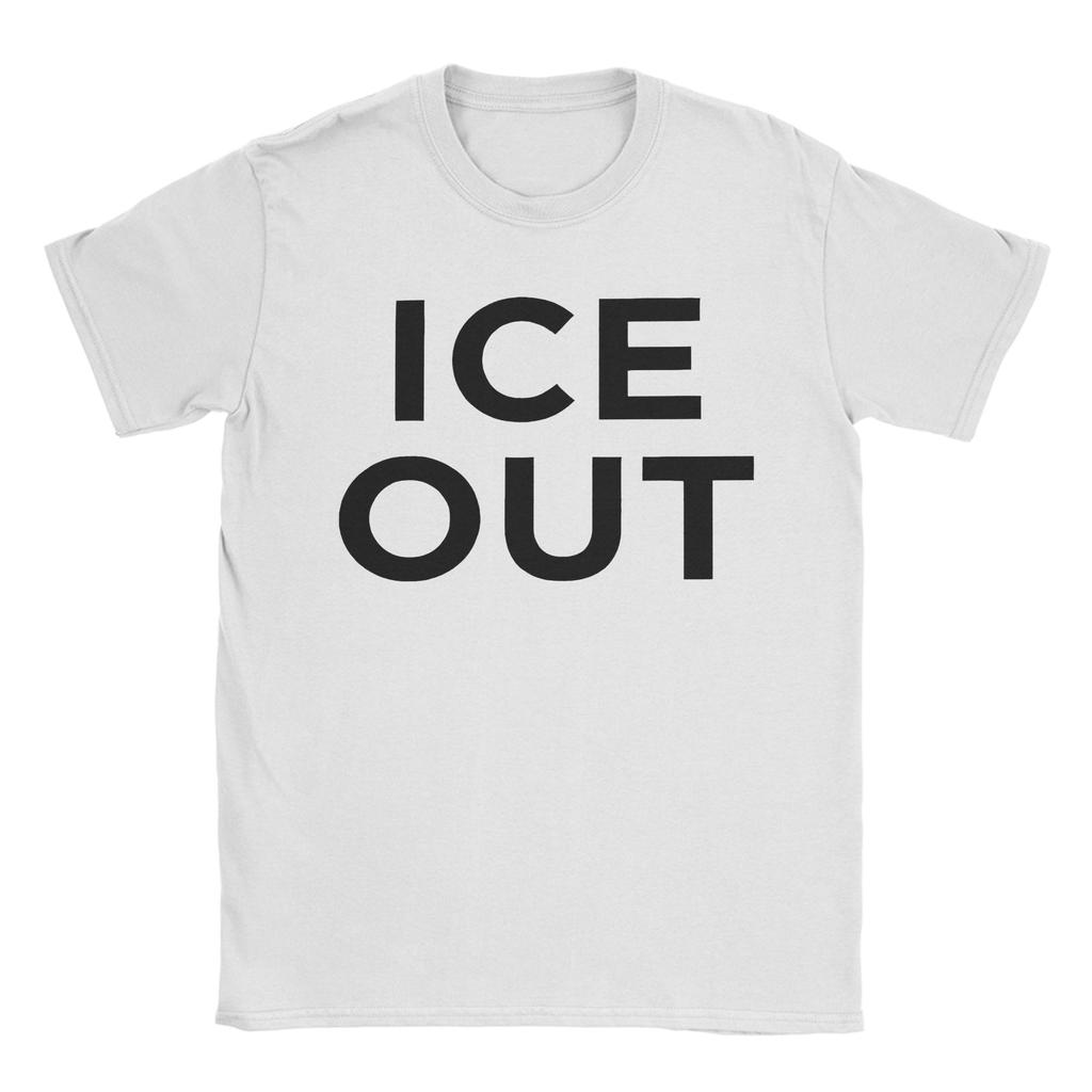 Ice Out No HuUnisex is Illegal US Unisex T Shirt Vintage Tees Short Sleeve Crewneck TShirts Cotton Printed Tops