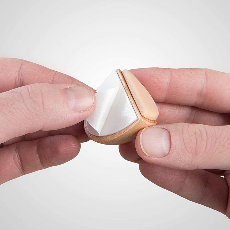 Wood Door Catch Anti-Collision Punch Free Silent Adhesive Door Stop Bumper Floor Mount