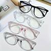[Blue Light Blocking Glasses] Anti-Blue Light Oval Plastic Full Frame Glasses