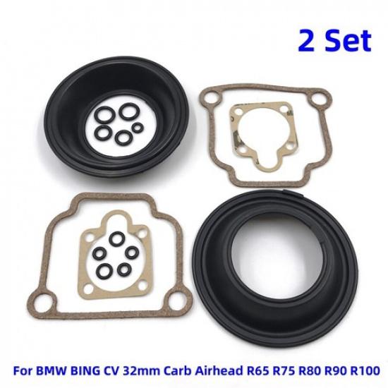 2Set Motorcycle Carburetor Repair For BMW BING CV Carb Airhead R65 75 80 90 100