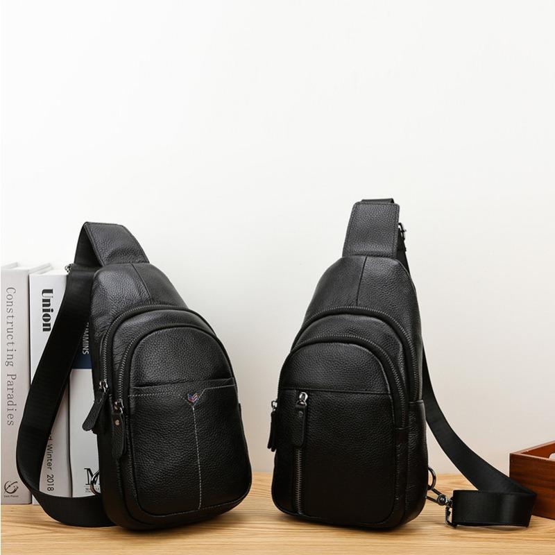 Single-shoulder Crossbody Bag Chest Bag Business Travel High-end Large-capacity Men's Small Crossbody Bag