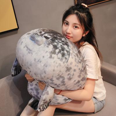 Simulated Seal Pillow, Aquarium Popular Soft Seal Doll Travel Commemorative Plush Toy Children's Birthday Christmas Gift